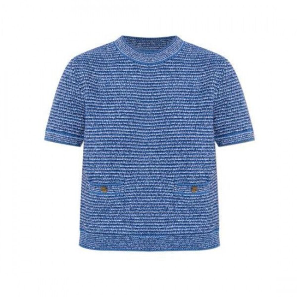 Fine Cotton Crew Neck Top Xkens
